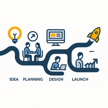Collaborative journey illustration